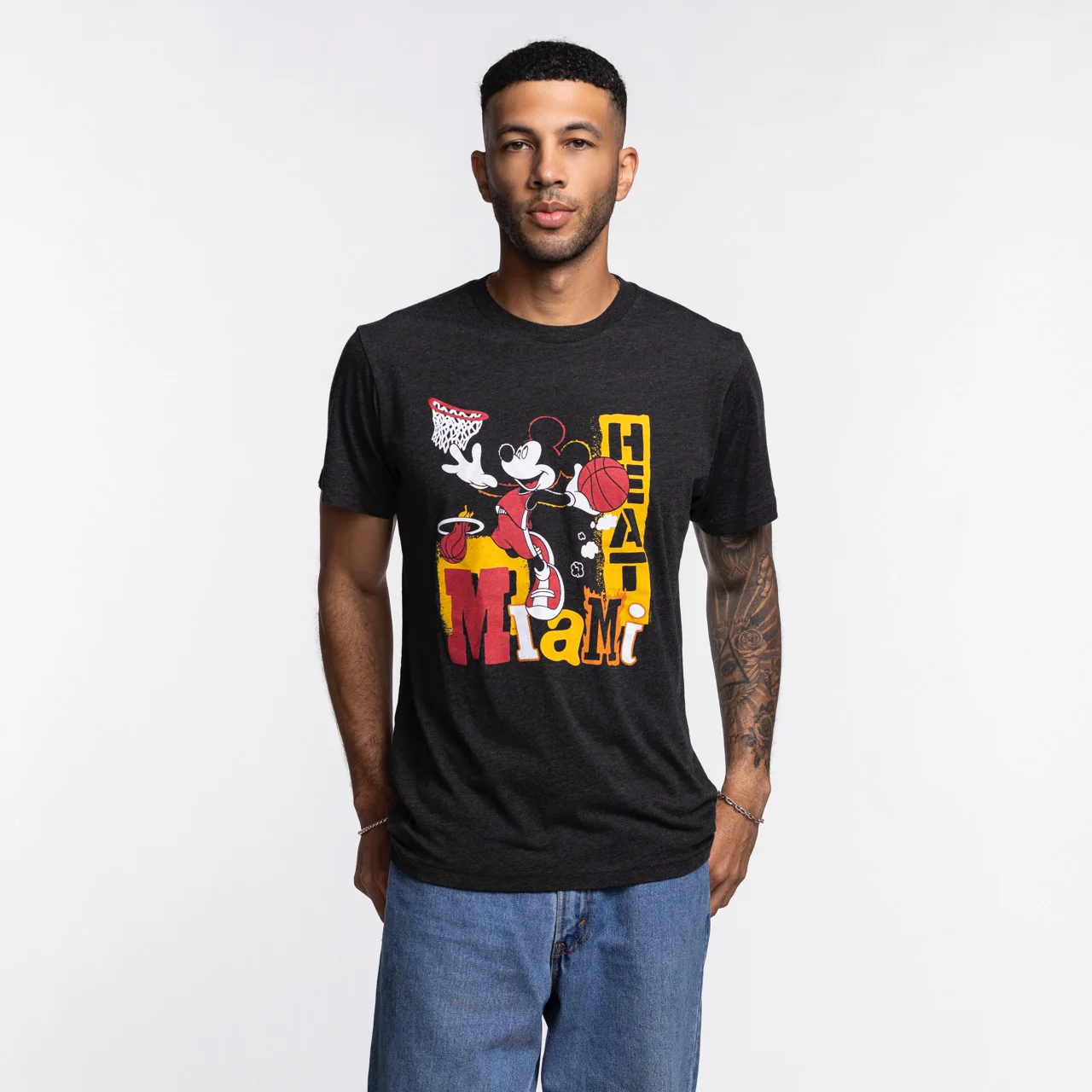 Homage Miami HEAT Mickey Basketball Tee