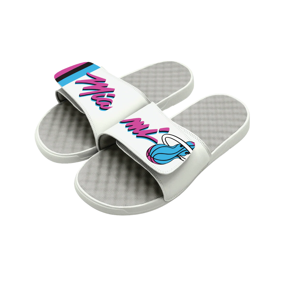 ISlide Miami HEAT Original Vice Split Wordmark Sandals 2 ISlide Miami HEAT Original Vice Split Wordmark Sandals