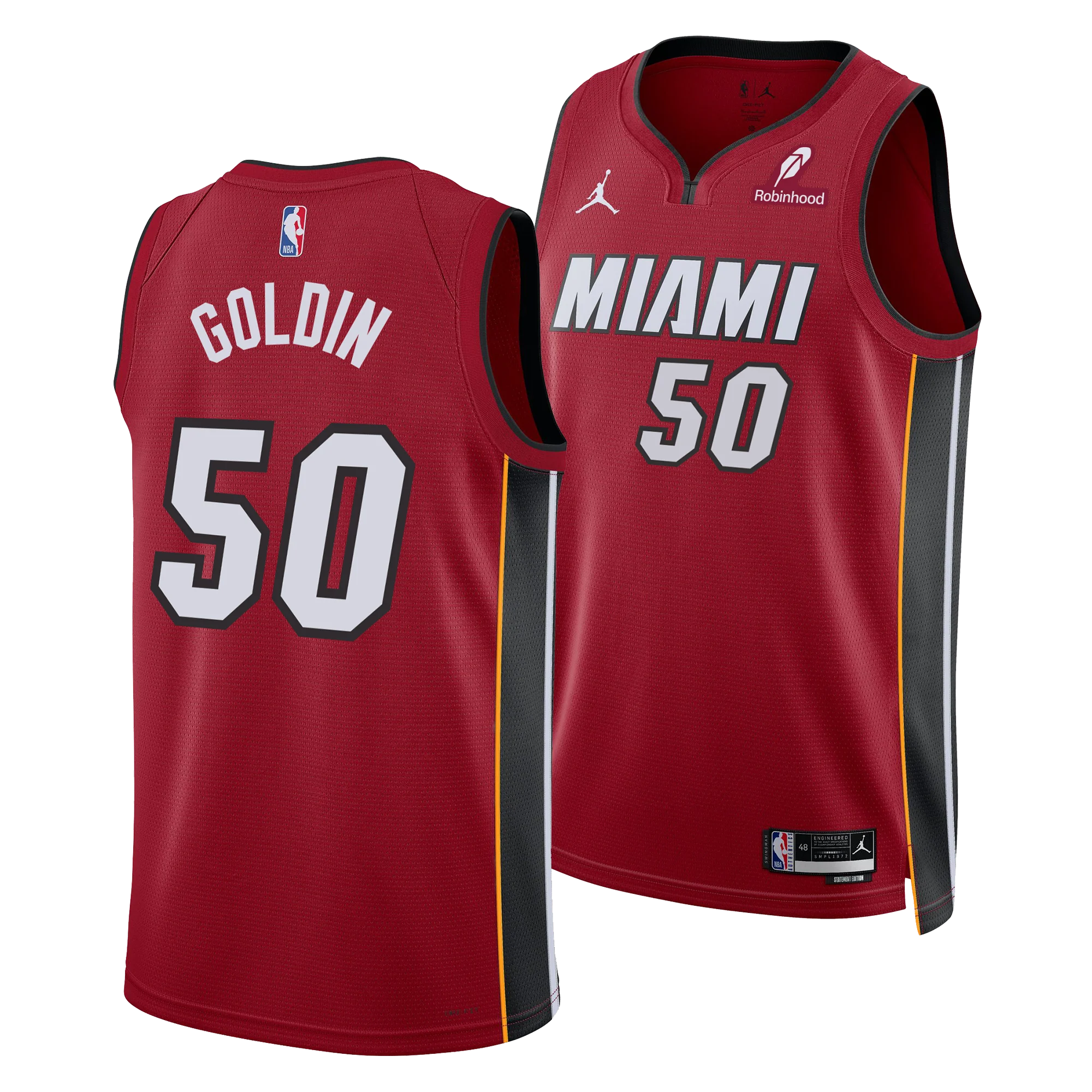 Vladislav Goldin Nike Jordan Brand Miami HEAT Statement Red Swingman Youth Jersey 3 Vladislav Goldin Nike Jordan Brand Miami HEAT Statement Red Swingman Youth Jersey