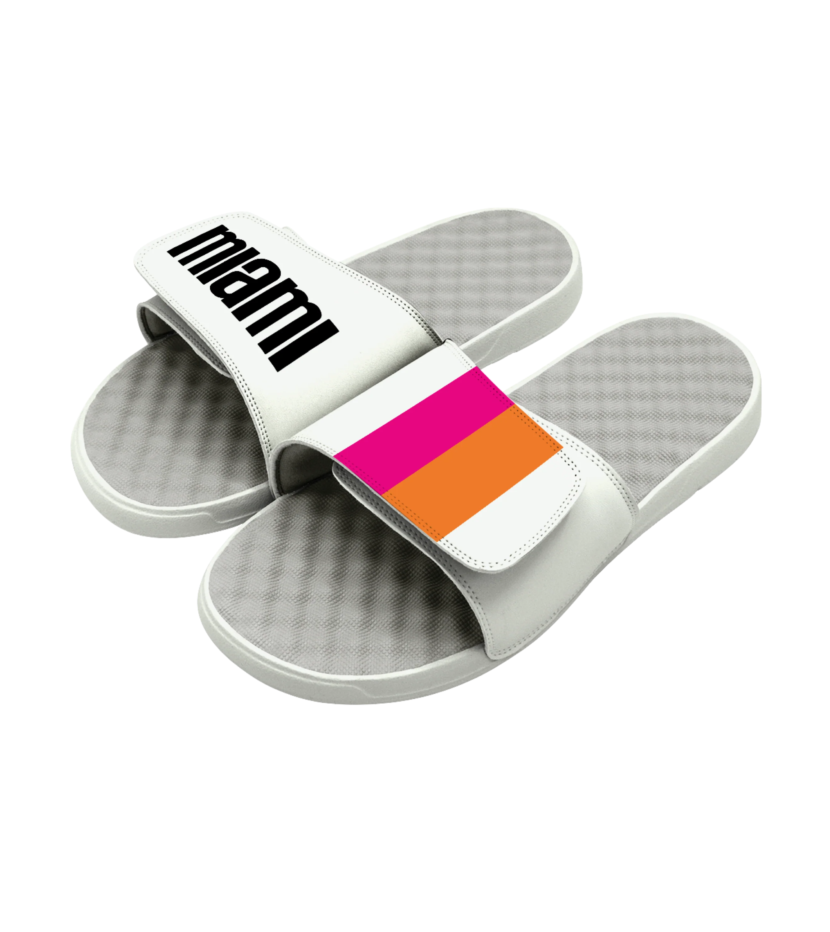 ISlide Miami Floridians White Sandals 2 ISlide Miami Floridians White Sandals