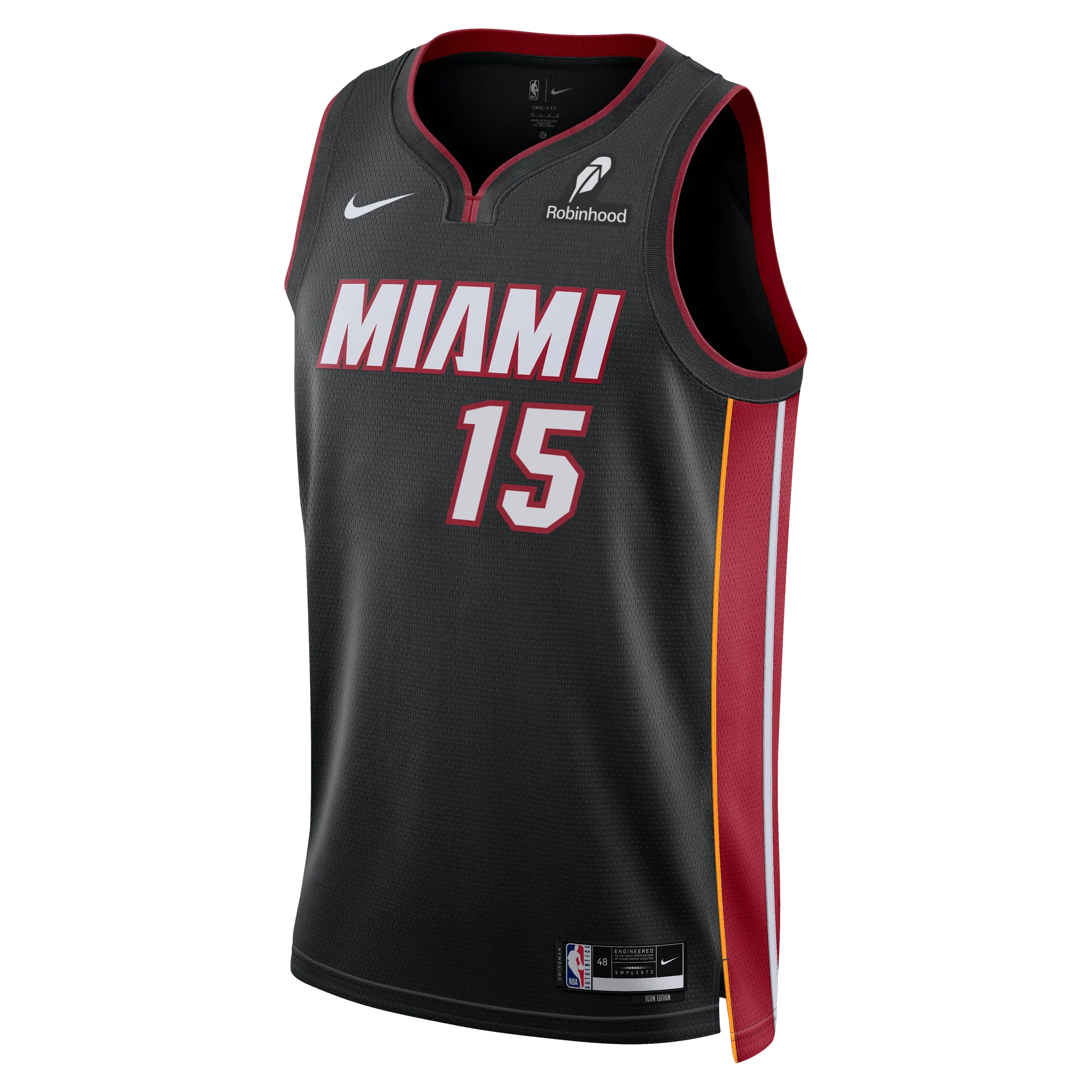 Myron Gardner Nike Miami HEAT Icon Black Swingman Jersey