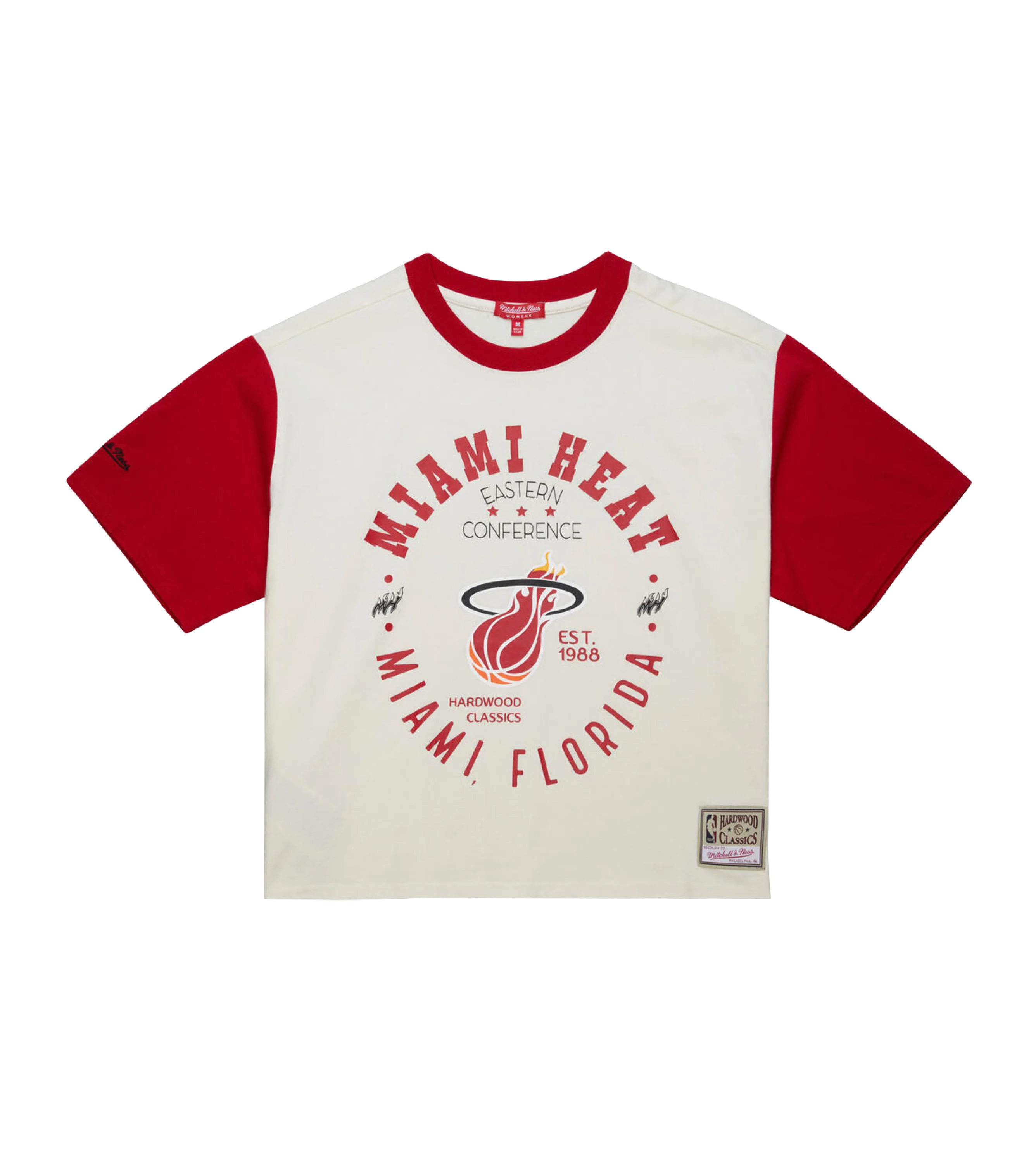 Mitchell & Ness Miami HEAT Women's Crop Tee 4 Mitchell & Ness Miami HEAT Women's Crop Tee